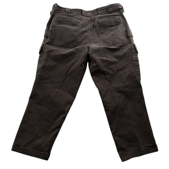 Duluth Trading Co Mens Cargo Pants Size 40x28 Straight Relaxed Fit Brown Classic - Picture 2 of 12